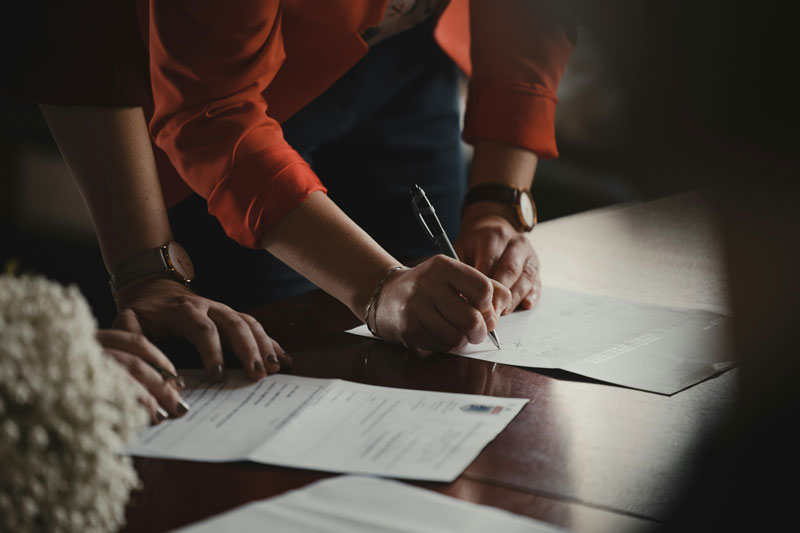 House on a street in a neighborhood